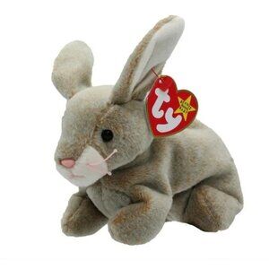 TY Beanie Babies Nibbly the Brown Rabbit (6 inch) 1998 Mint Condition w/ Tags